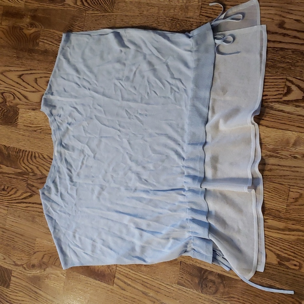 (XS) Club Monaco Pastel Oversized Shimmery Loose Fit Slightly Sheer Occasion